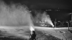 Horní část sjezdovky skiareálu Hlubočky