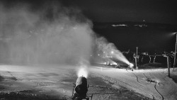 Horní část sjezdovky skiareálu Hlubočky