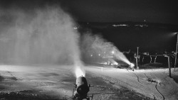 Horní část sjezdovky skiareálu Hlubočky