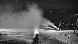 Horní část sjezdovky skiareálu Hlubočky