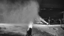 Horní část sjezdovky skiareálu Hlubočky