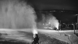 Horní část sjezdovky skiareálu Hlubočky