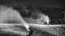 Horní část sjezdovky skiareálu Hlubočky