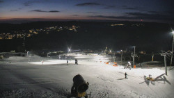 Horní část sjezdovky skiareálu Hlubočky