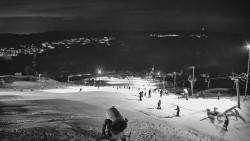 Horní část sjezdovky skiareálu Hlubočky