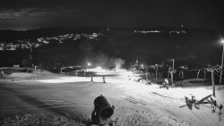 Horní část sjezdovky skiareálu Hlubočky