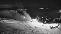 Horní část sjezdovky skiareálu Hlubočky