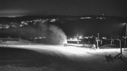 Horní část sjezdovky skiareálu Hlubočky