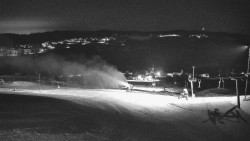 Horní část sjezdovky skiareálu Hlubočky