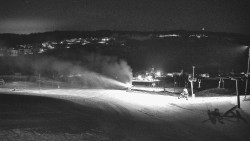 Horní část sjezdovky skiareálu Hlubočky