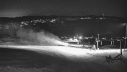 Horní část sjezdovky skiareálu Hlubočky