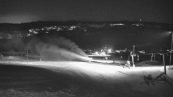 Horní část sjezdovky skiareálu Hlubočky