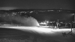 Horní část sjezdovky skiareálu Hlubočky