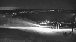 Horní část sjezdovky skiareálu Hlubočky