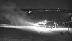 Horní část sjezdovky skiareálu Hlubočky