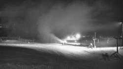 Horní část sjezdovky skiareálu Hlubočky