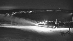 Horní část sjezdovky skiareálu Hlubočky