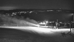 Horní část sjezdovky skiareálu Hlubočky