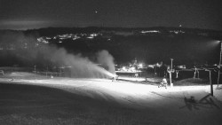 Horní část sjezdovky skiareálu Hlubočky