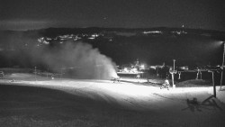 Horní část sjezdovky skiareálu Hlubočky