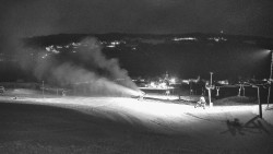 Horní část sjezdovky skiareálu Hlubočky