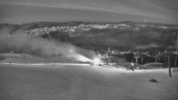 Horní část sjezdovky skiareálu Hlubočky