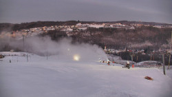 Horní část sjezdovky skiareálu Hlubočky