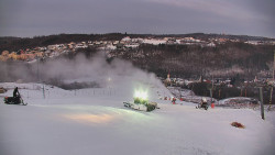 Horní část sjezdovky skiareálu Hlubočky