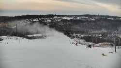 Horní část sjezdovky skiareálu Hlubočky