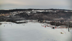 Horní část sjezdovky skiareálu Hlubočky