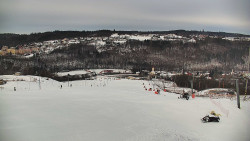 Horní část sjezdovky skiareálu Hlubočky