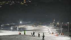 Horní část sjezdovky skiareálu Hlubočky