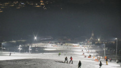 Horní část sjezdovky skiareálu Hlubočky