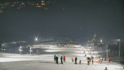 Horní část sjezdovky skiareálu Hlubočky