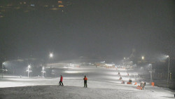 Horní část sjezdovky skiareálu Hlubočky