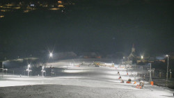 Horní část sjezdovky skiareálu Hlubočky