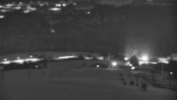 Horní část sjezdovky skiareálu Hlubočky