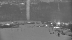 Horní část sjezdovky skiareálu Hlubočky