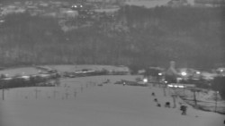 Horní část sjezdovky skiareálu Hlubočky