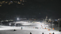 Horní část sjezdovky skiareálu Hlubočky