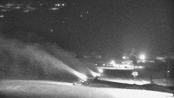 Horní část sjezdovky skiareálu Hlubočky