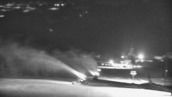 Horní část sjezdovky skiareálu Hlubočky