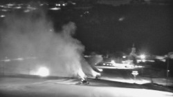 Horní část sjezdovky skiareálu Hlubočky