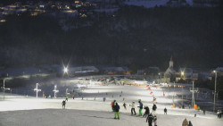 Horní část sjezdovky skiareálu Hlubočky