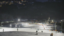 Horní část sjezdovky skiareálu Hlubočky