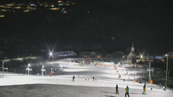 Horní část sjezdovky skiareálu Hlubočky