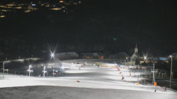 Horní část sjezdovky skiareálu Hlubočky