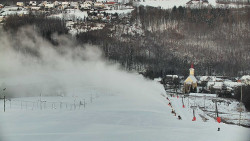 Horní část sjezdovky skiareálu Hlubočky