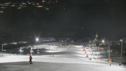 Horní část sjezdovky skiareálu Hlubočky