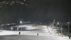 Horní část sjezdovky skiareálu Hlubočky